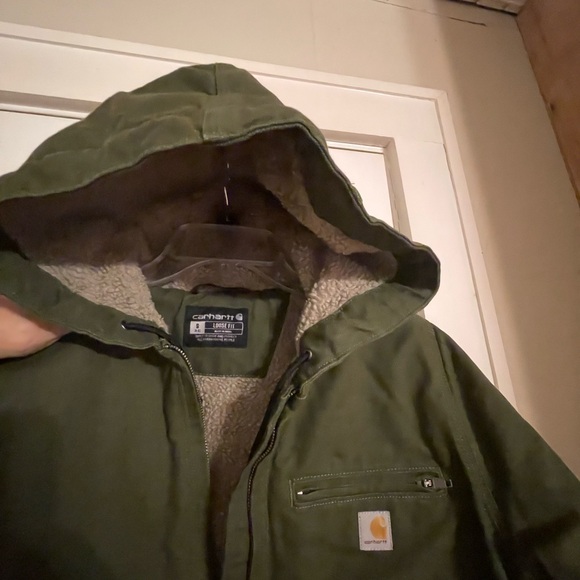 Carhartt Green Hooded Field Jacket - Picture 4 of 6